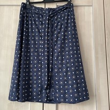 FAT FACE NAVY PRINT SKIRT 14