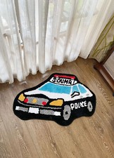 Funny Police Car Rug -