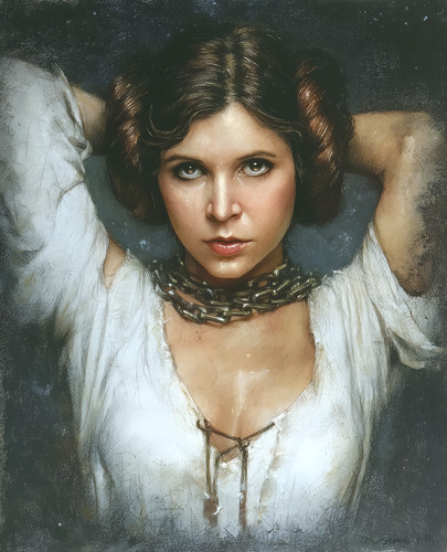 Princess leia white blouse - leia, in