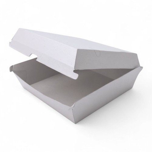 White dinner box - white, cardboard
