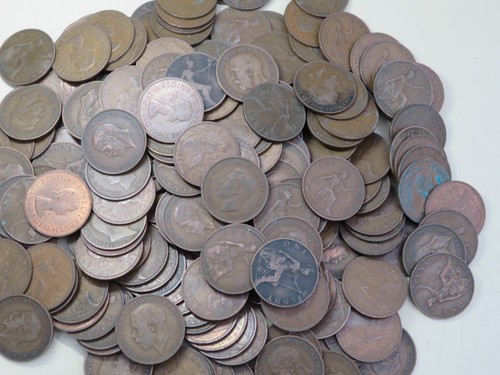 Old pennies george v1 - old, &v1