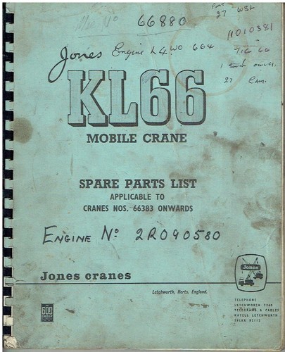 Jones kl66 mobile crane - jones,