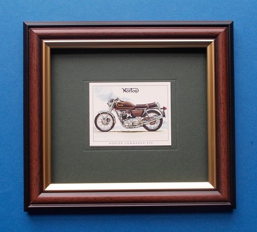 Motorbike trad card - card, framed