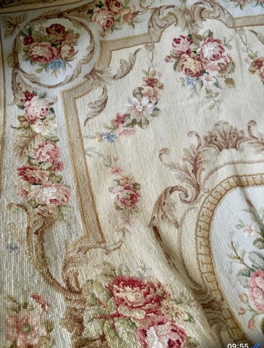 Aubusson needlecraft hand - hand, made