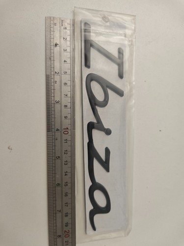 Black ibiza badge letters - 3d,