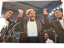 "MIKE TYSON "/MUHAMMAD ALI "SIGNED A4 PHOTO ,RARE!!
