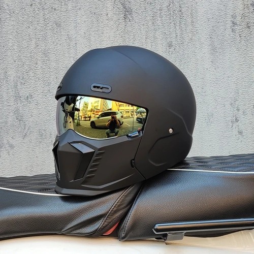 Retro motorcycle helmet - retro, abs