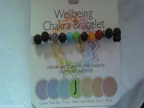 Wellbeing chakra bracelet j - wellbeing,