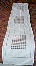 Vintage cotton table runner