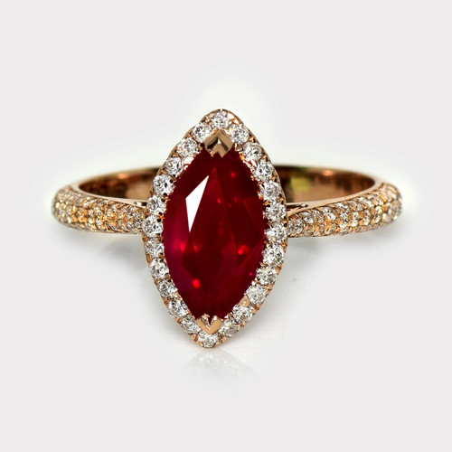 Gia 77ct burma ruby - 1.77ct,