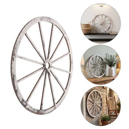 Wooden wagon wheel decor - ,