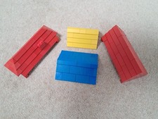 Lego mixed bundle roof Slopes / tiles assembled x 4. various sizes and slopes.