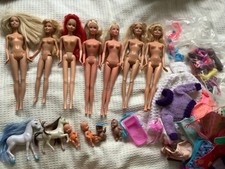 Bundle of various Barbie and similar make dolls, clothes, shoes and babies