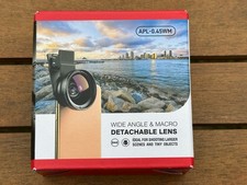 APEXEL Wide Angle & Macro Phone Camera Lens Kit Clip iPhone Samsung APL-0.45WM