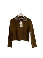 Zara Mustard Jewel Collared