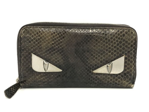Fendi long wallet round zipper - long,