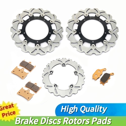 Front rear brake discs pads - rear,