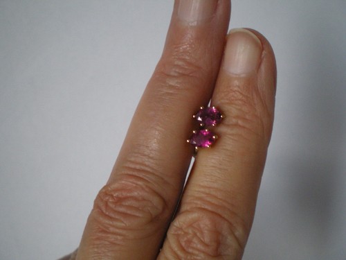 Nigerian rubellite oval - nigerian, stud
