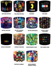 Retro gaming table lampshades - retro,