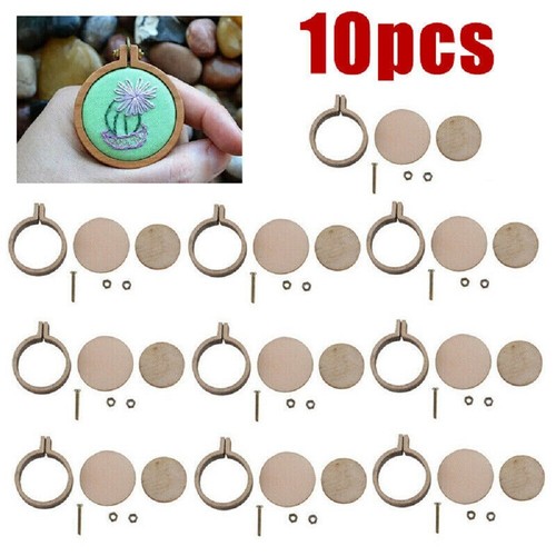 10x mini embroidery hoop rings - 10x,