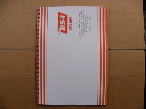 Bsa a65 a50 parts book - bsa,