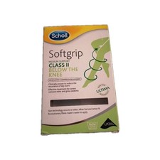 Scholl Softgrip Compression Stockings CL 2 Below Knee Closed Toe Natural Medium 