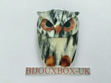 LEA STEIN BOUBA OWL BROOCH