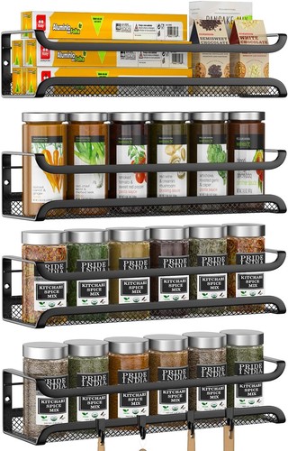 Spice rack wall mounted - rack,