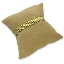 9ct Yellow Gold Brick Bracelet - 7" - 12.8g