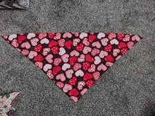 Dog Bandanas Set Of 2 Loveheart Design Large
