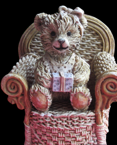 Ceramic teddy bear - bear, doll