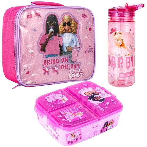 Barbie kids lunch - box, set