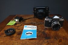 Praktica Super TL Film Camera + Carl Zeiss Jena Tessar 2.8 / 50 mm Boots Flash
