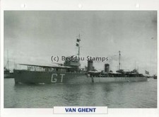 1926 HNLMS VAN GHENT Destroyer Ship / Netherlands Warship Photograph Maxi Card