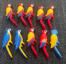 PLAYMOBIL 10 Parrots For Pirates Jungle Pets Zoos Birds Etc ?4 Designs?
