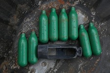 Vintage  Screw On Bulb Holder  w/ Sparklets Cartridges  (x8) Original Box  