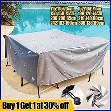 Waterproof Table Chairs Set Cover Patio Garden Outdoor Funiture Sun Shade