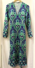ZARA Green and Blue Tie-Waist