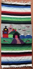 Vintage hand woven mexican - hand-woven,