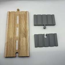Wooden train track road ramp - train,