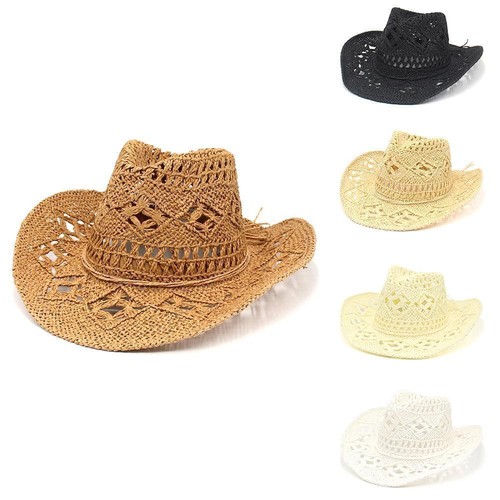 Fashion hollowed straw western - straw,