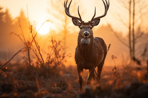 Stag deer animal canvas - deer,