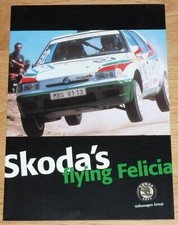 SKODA FELICIA "FLYING FELICIA" 1997 BRITISH RALLY CHAMPIONSHIP BROCHURE RARE