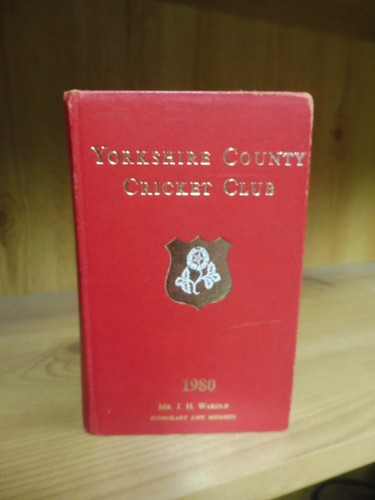 Yorkshire ccc yearbook 1980 - yorkshire,