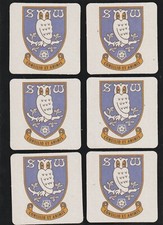 SHEFFIELD WEDNESDAY F.C. Official Crested Beer Mats / Coasters FREE POST UK 