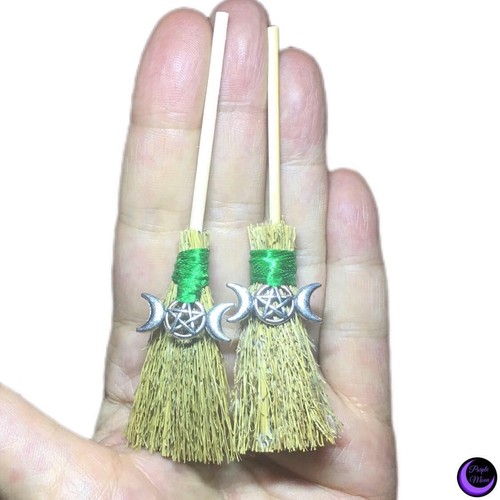 Mini witch besom broomstick - 2,