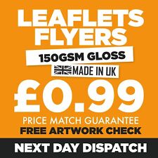 1000 A6 A5 A4 Flyers Leaflets Printed Full Colour Flyer Leaflet Printing ~ £0.99