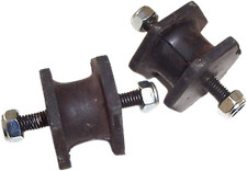 Rotax Max Exhaust Bobbins HQ X 2 Brand M8 inc Nylock Nuts New Kart Part UK