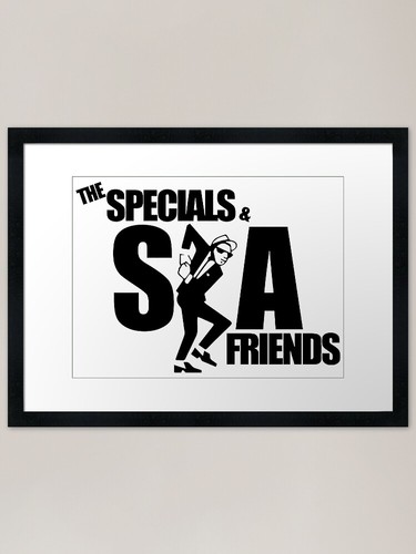 Black specials ska framed - black,