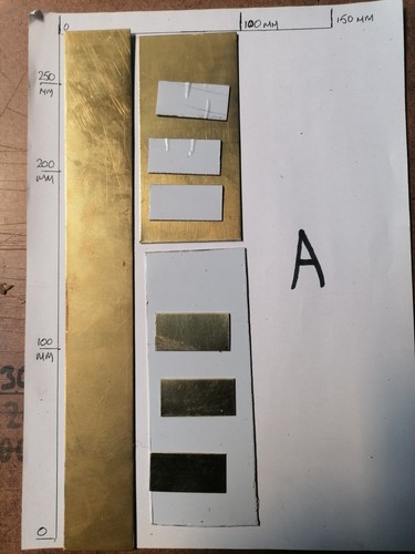 Mixed brass sheet offcuts - brass,